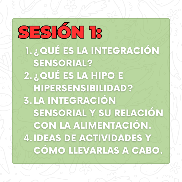Curso: Dificultades en la alimentación desde un enfoque en la integración sensorial - Image 3