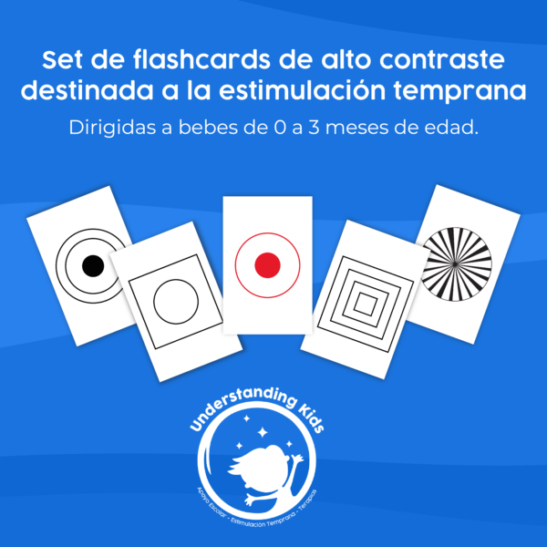 Set de flashcards de alto contraste